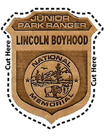 Lincoln Boyhood Junior Ranger badge