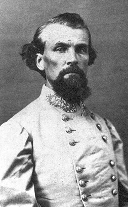 Black-and-white photo of Confederate General Nathan Bedford Forrest