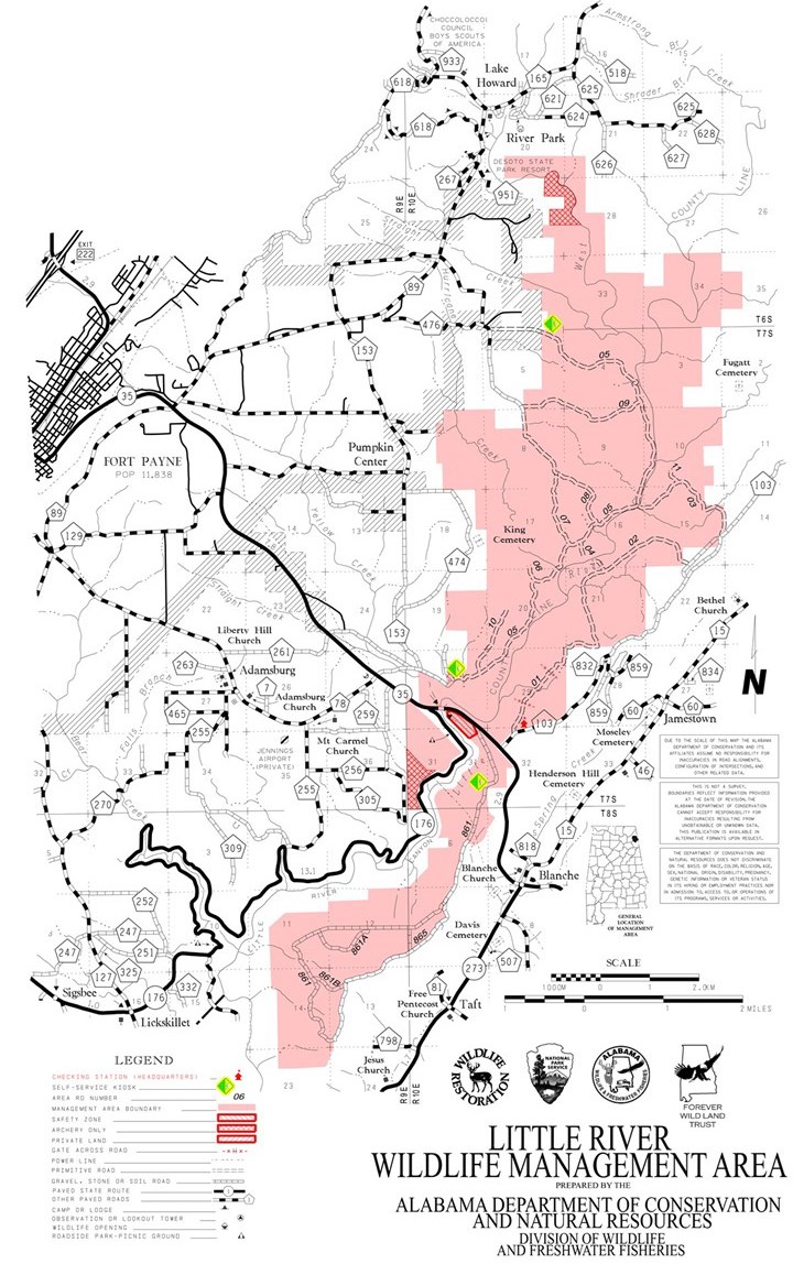 Little River Wildlife Management Area Map