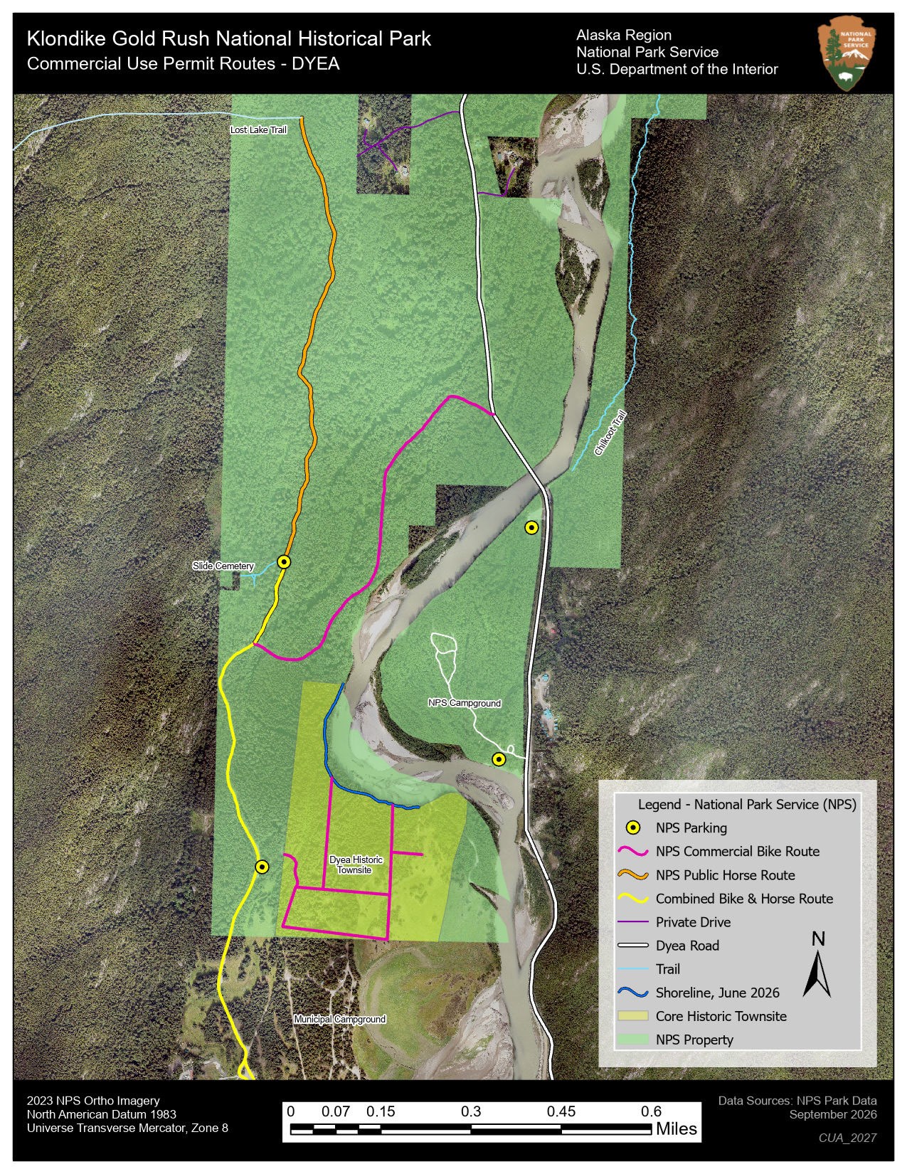 Dyea Historic Townsite CUA Map