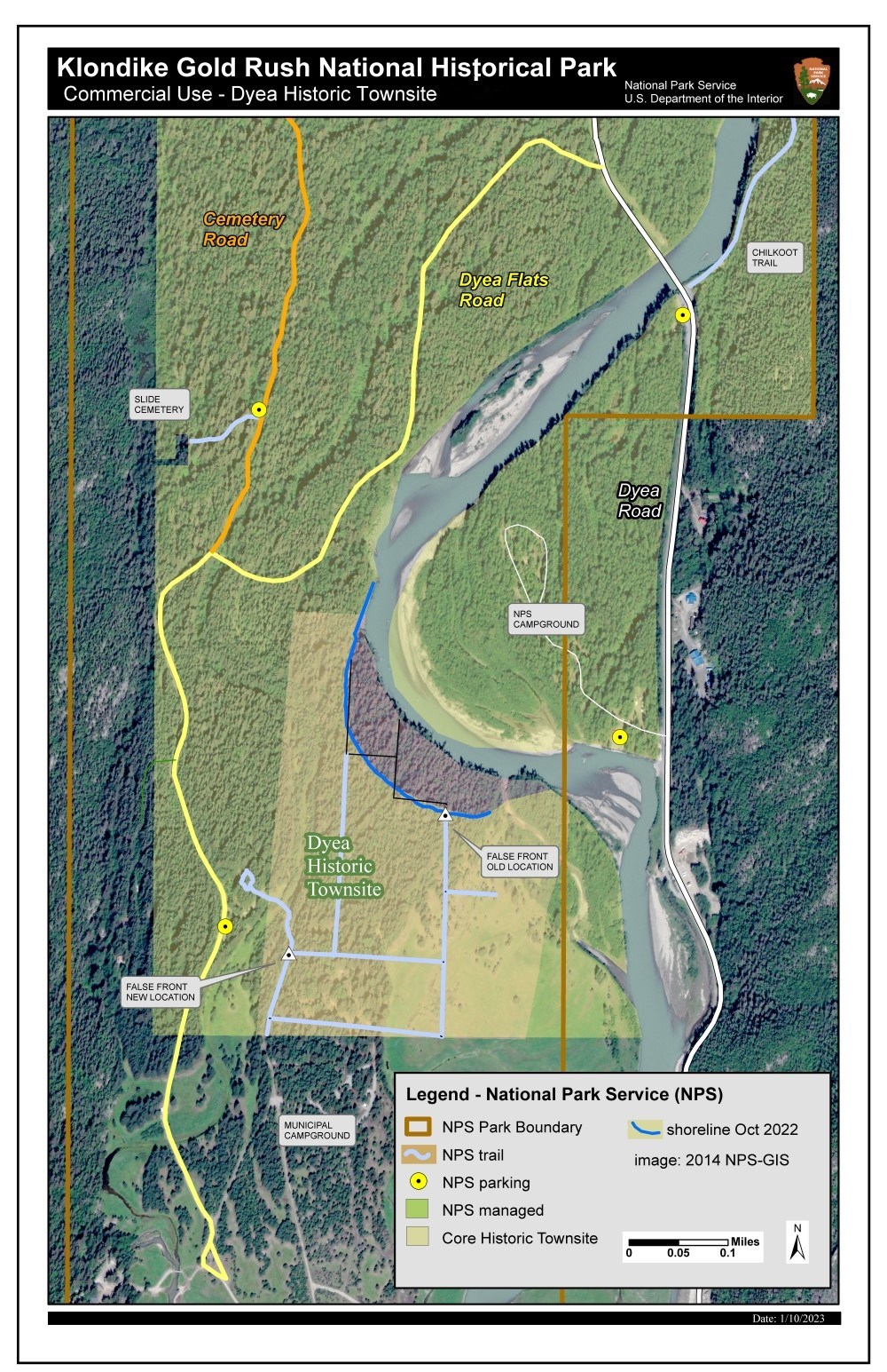 Dyea Historic Townsite CUA Map