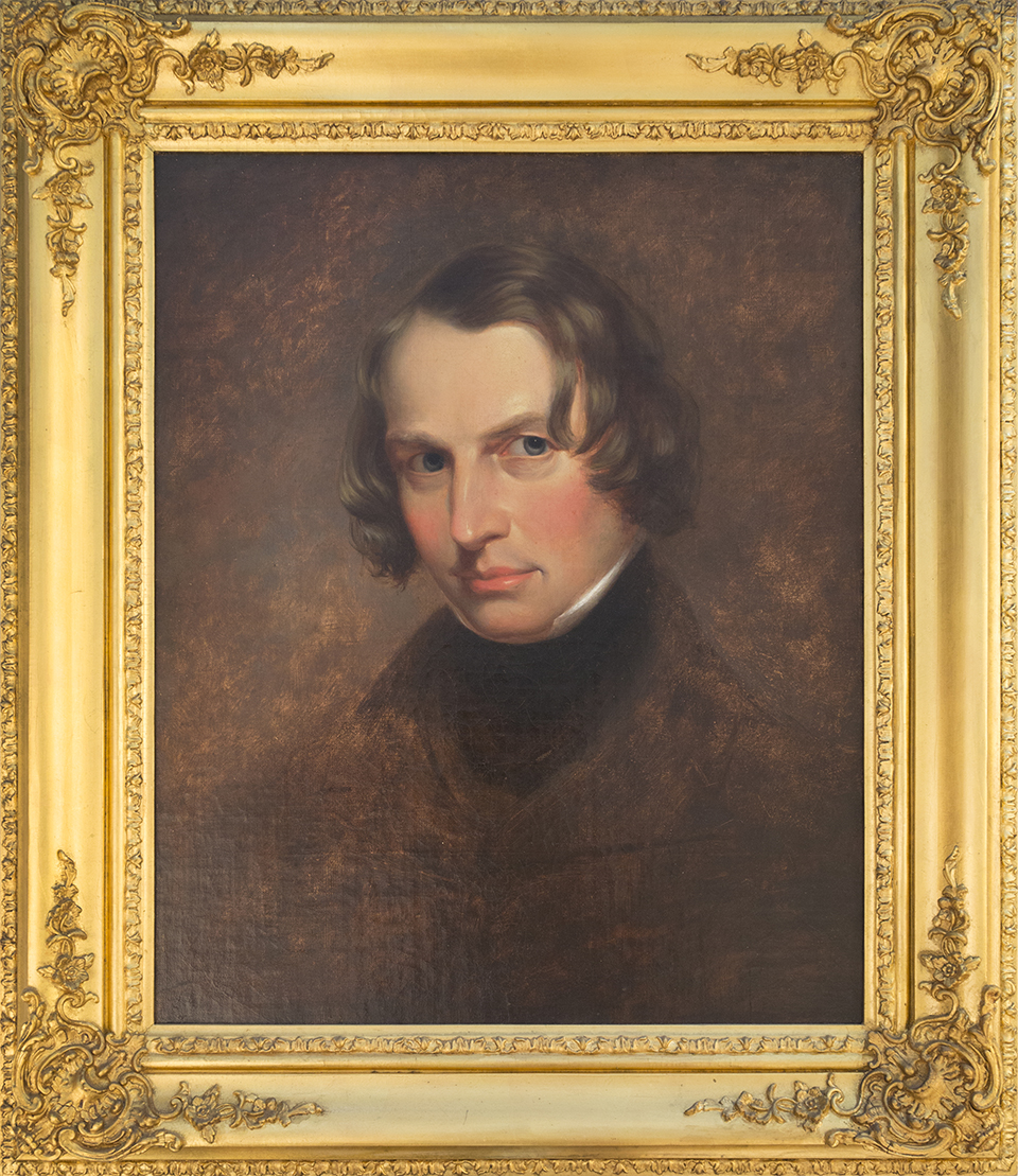 An 1840 portrait of Henry W. Longfellow by Cephas Giovanni Thompson. An 1840 portrait of Henry W. Longfellow by Cephas Giovanni Thompson.