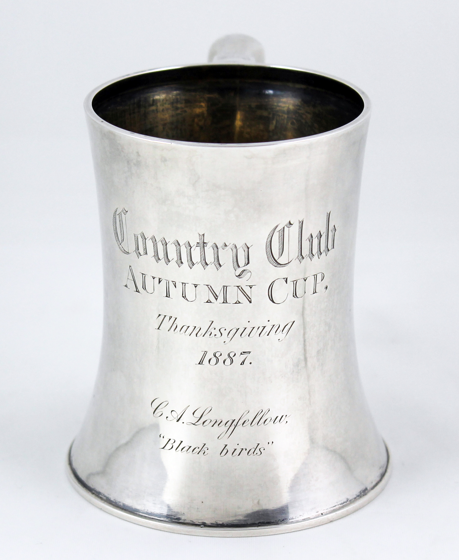 The Country Club Autumn Cup for 1887, won by Charles A. Longfellow.