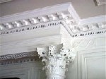 Detail of library column and molding.