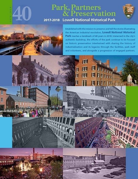 The Cover For the Lowell National Historical Park 2018 Annual Report