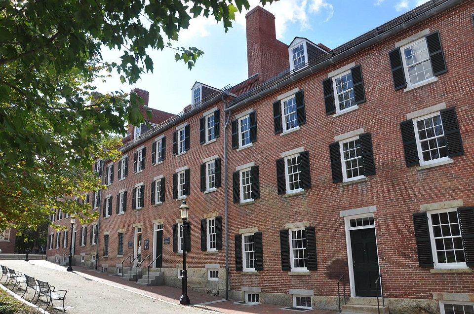 An exterior view of the Boott Cotton Mills Boardinghouse