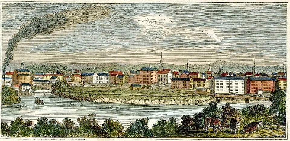 A view of Lowell in the 1830s