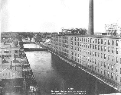 A photo of the Northern Canal in downtown Lowell