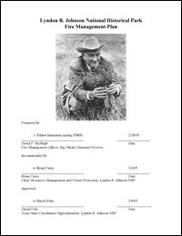 Cover of the Fire Management Plan