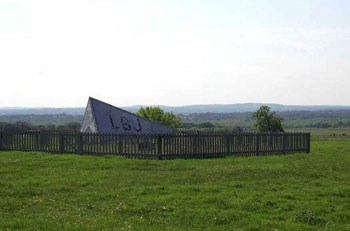 The Tetrahedron at the Ranch indicates wind direction