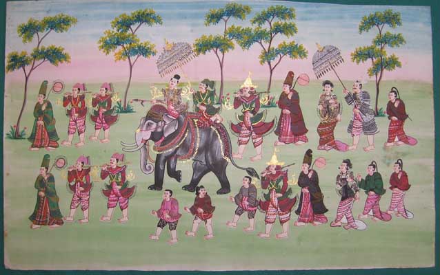 MABI 9308 "Theebaw on his Elephant”