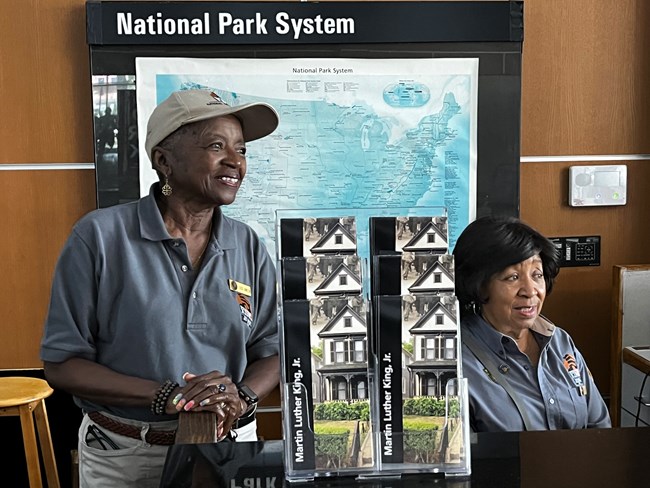 Volunteers at Martin Luther King, Jr. National Historical Park Visitor Center