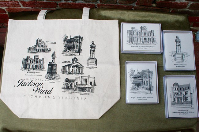 Maggie Walker Tote Bag and Writing Cards
