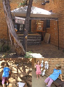 Mesa Verde Junior Ranger Station with kids participating in games and activities.