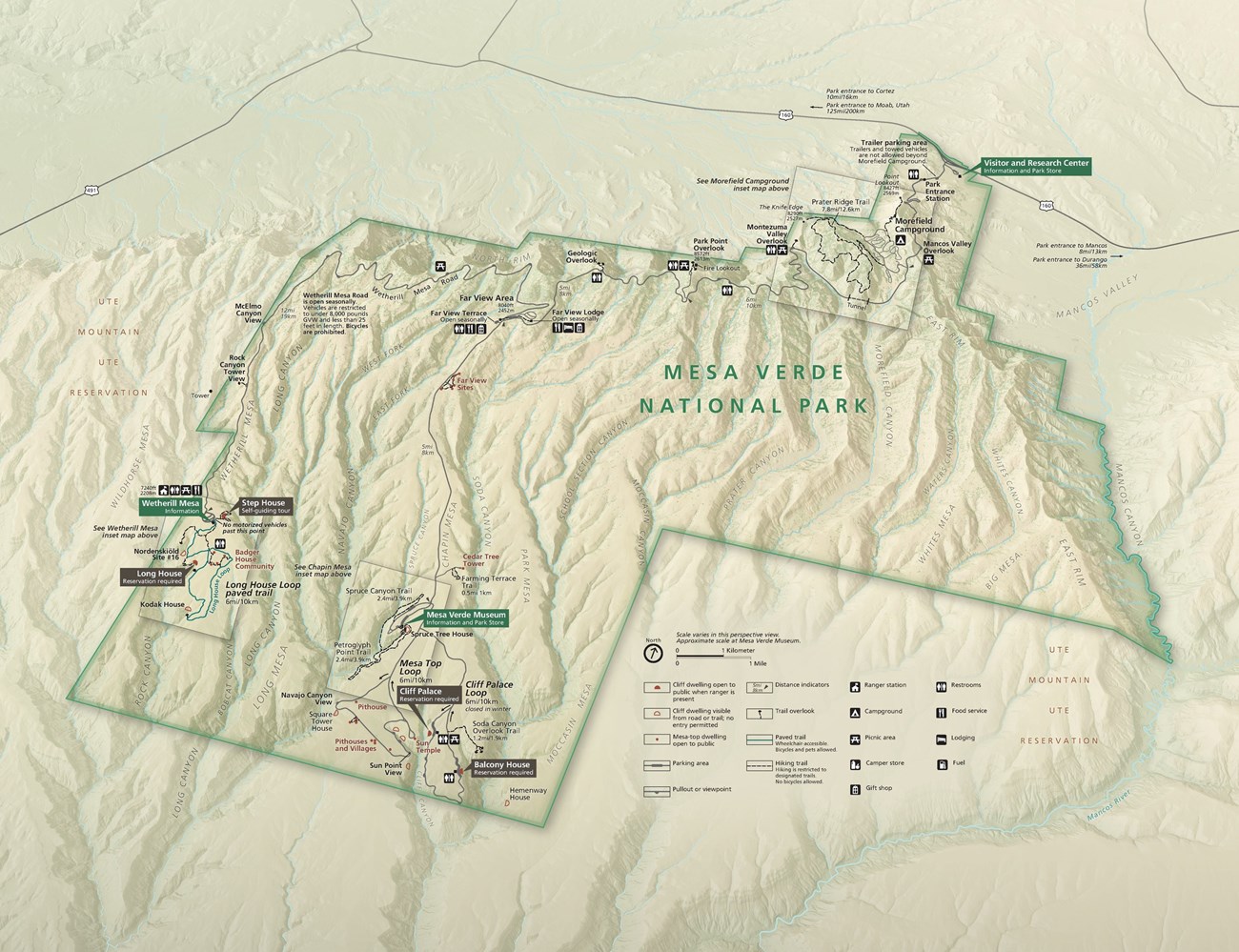 Mesa Verde National Park Map