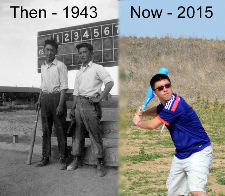 Baseball at Center Field.  Baseball was very important to people in these camps.