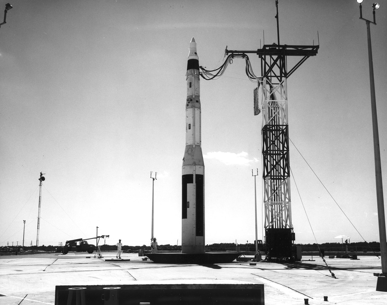 A Minuteman I ready for a test launch
