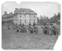 Officers training at Fort Snelling, 1916.