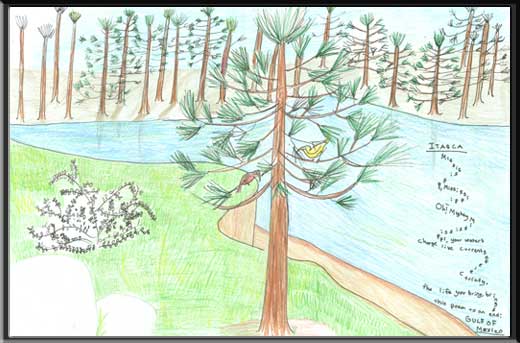 A piece of artwork done by Emma Burnham.