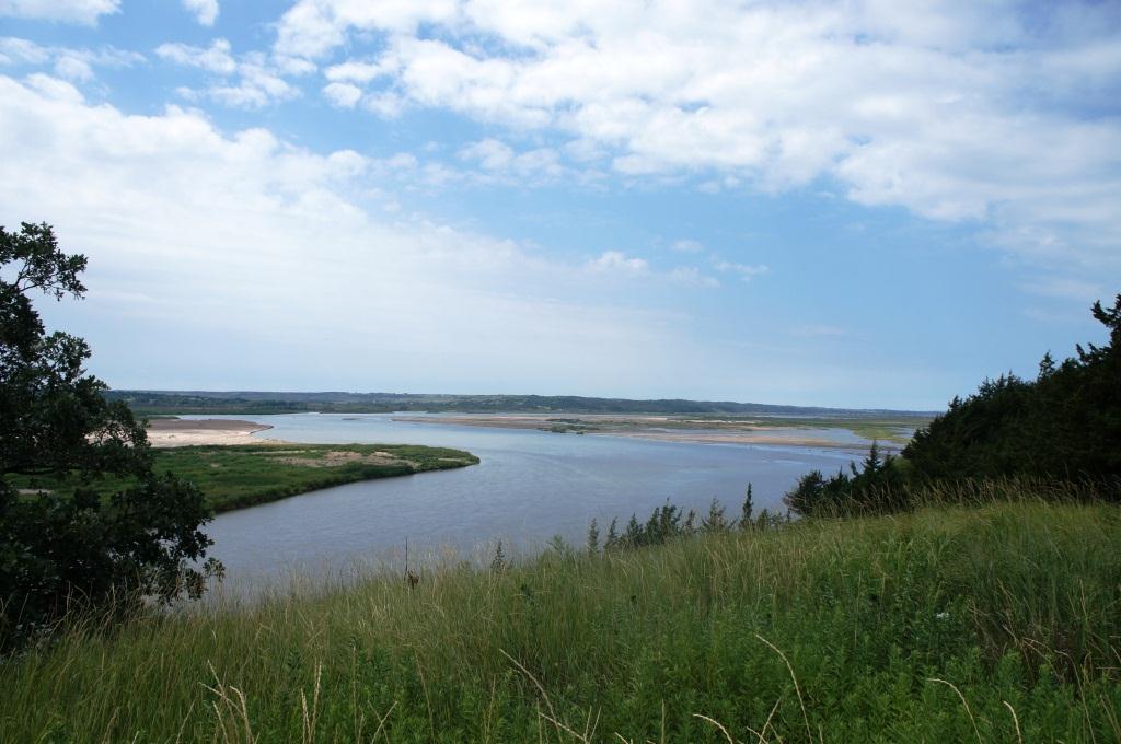 The Missouri National Recreational River from the Chief Standing Bear Overlook near Niobrara, Nebraska
