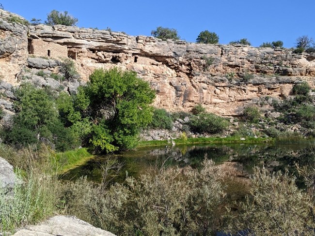 Montezuma Well with Cliff Dwellings