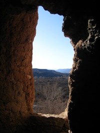 The view from inside Montezuma Castle