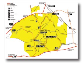 Roads and Facilities Map