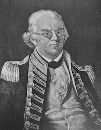 Man with glasses in a colonial military uniform