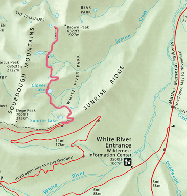 Palisades Lake Trail - Mount Rainier National Park (U.S. National Park ...