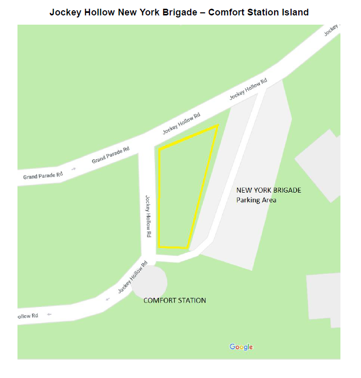 A map detailing an area for demonstrations
