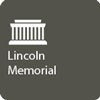 Gray icon with white Lincoln Memorial