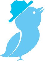 Twitter bird with a ranger hat