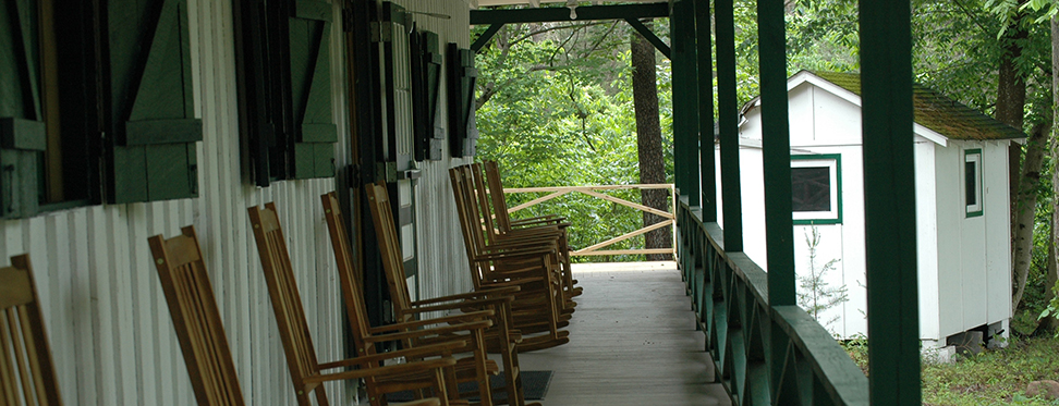 porch with rocking chairs