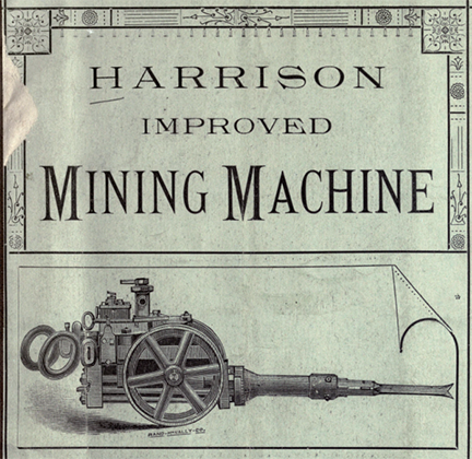 historic advertisement for mining equipment