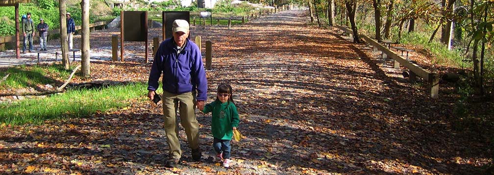 Hikers at Nuttallburg