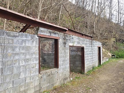 ruins of an old concrete building