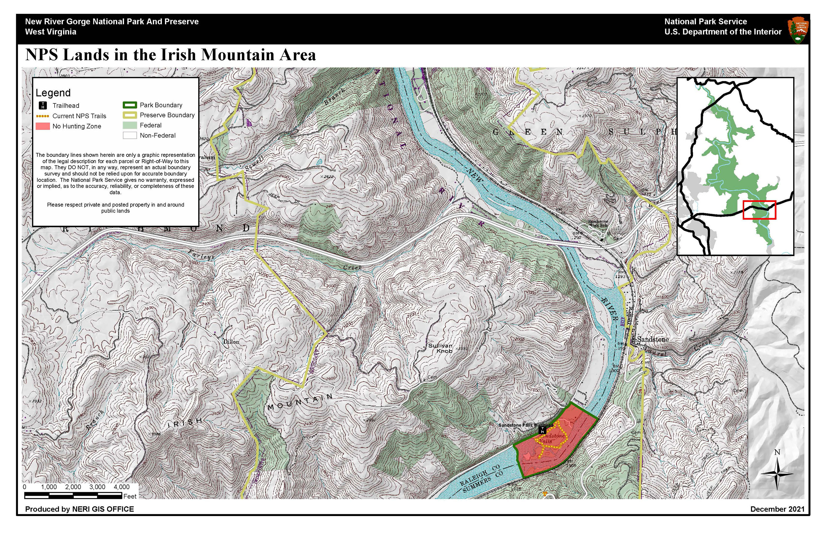 Hunting Map - Irish Mountain