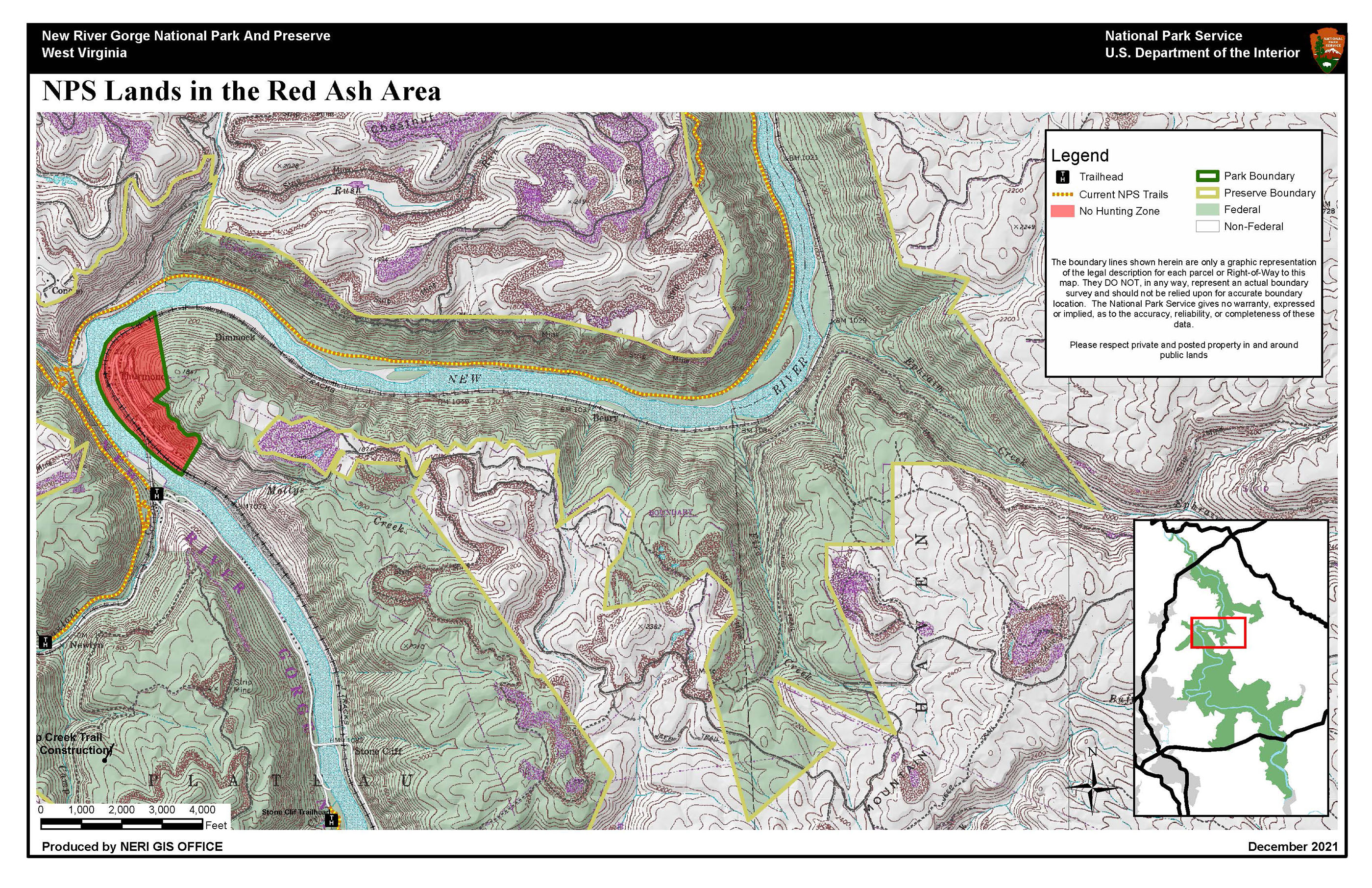 Hunting Map - Red Ash area