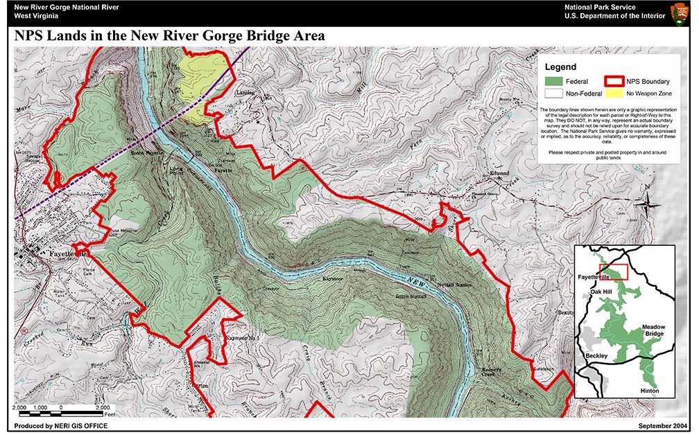 New River National River Map