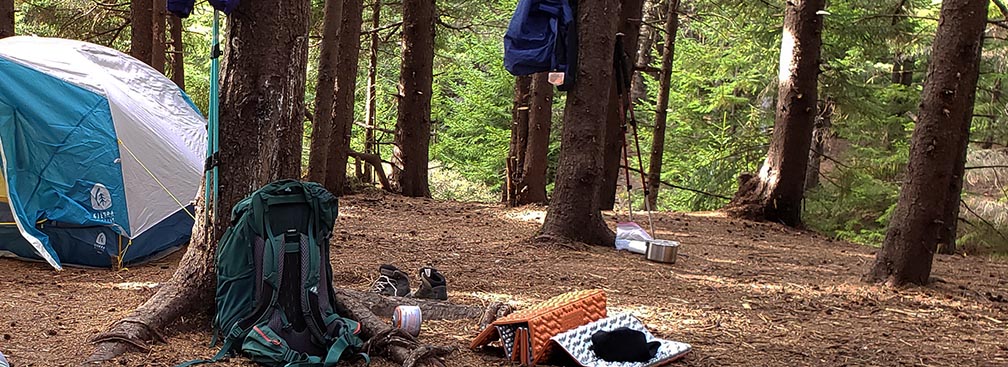 backcountry campsite