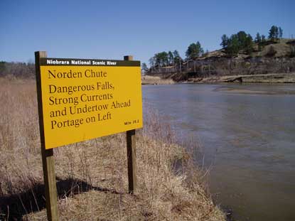 Portage around dangerous rapids and falls