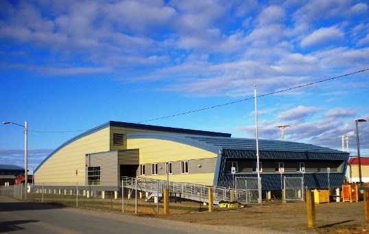 visitor center in Kotzebue on a blue sky day