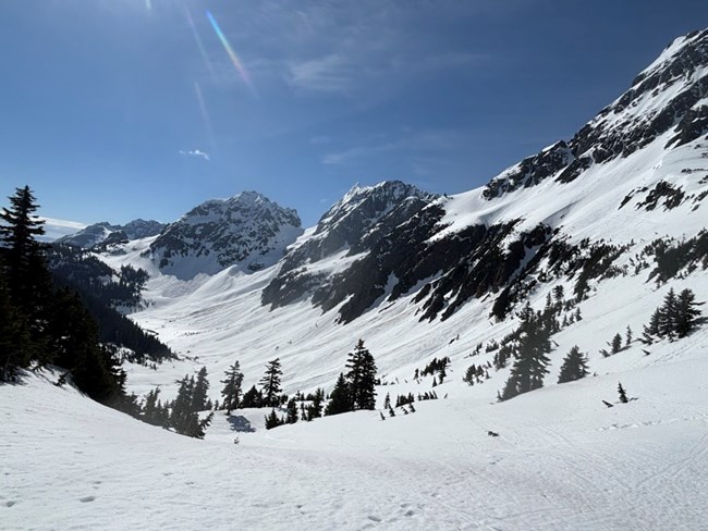Pelton Basin in early May