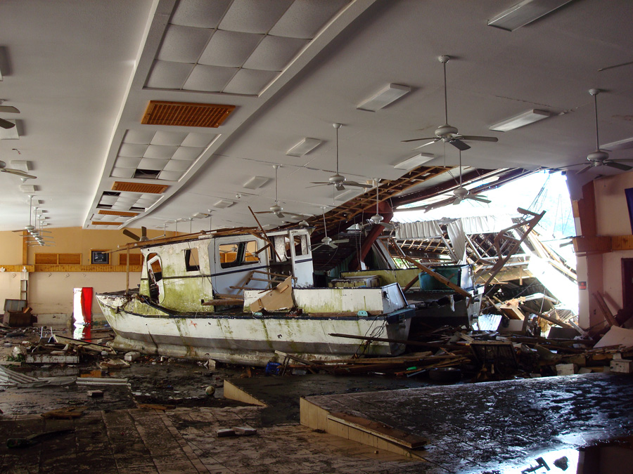 Photo of boat in Pago community center