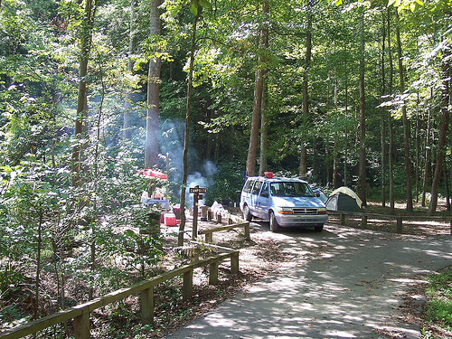 camping at the Obed Rock Creek CG