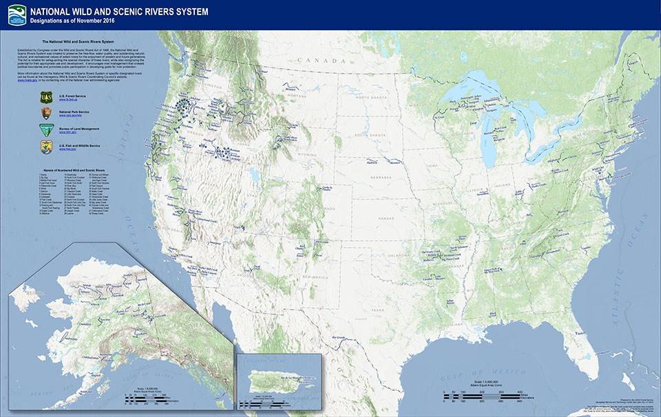National Wild & Scenic River System Map