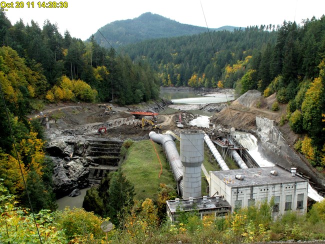Elwha Dam Removal, October 20 2011