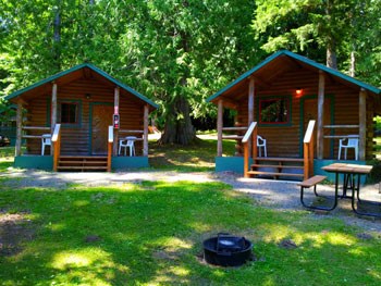 Two Log Cabin cottages