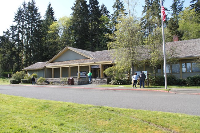 Entrance to the Olympic National Park Visitor Center