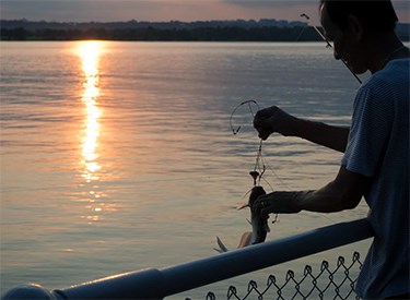 Subsistence fishing on the Potomac River